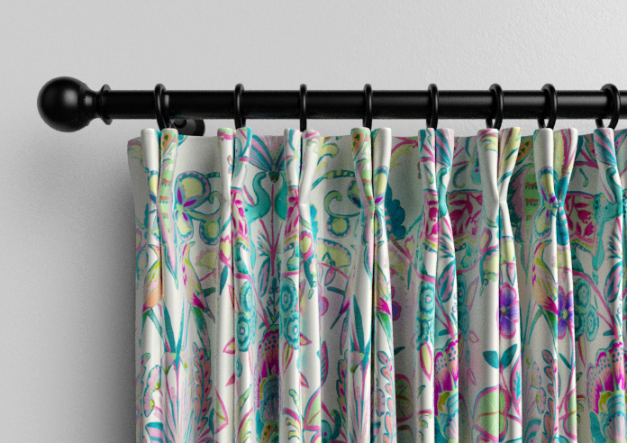 Bangalore Faux Silk, Turquoise - Made to Measure Curtain - Image 10